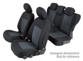 Set coprisedili Superior - Nero/Grigio - su misura per Audi A6 Avant (09/11>07/18)