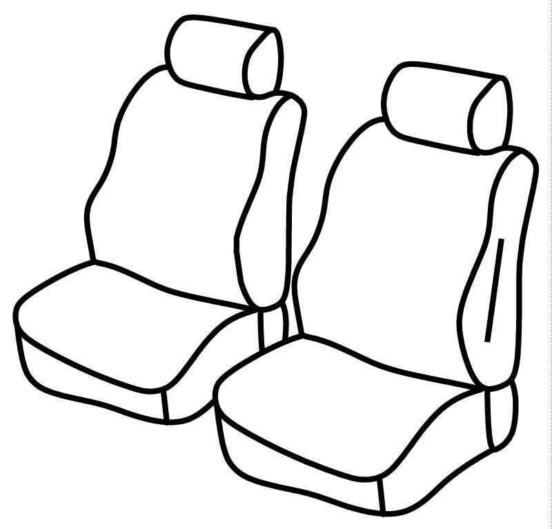 Set coprisedili Superior - Beige - su misura per Dacia Dokker (02/17>07/21)