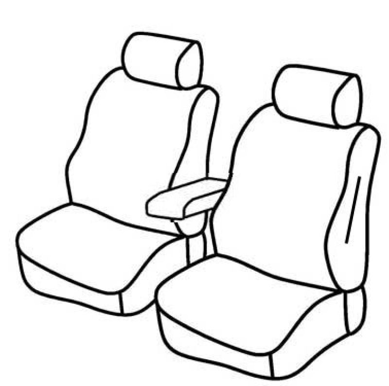 Set coprisedili Superior - Beige - su misura per Fiat Doblò Cargo (01/10>07/22)