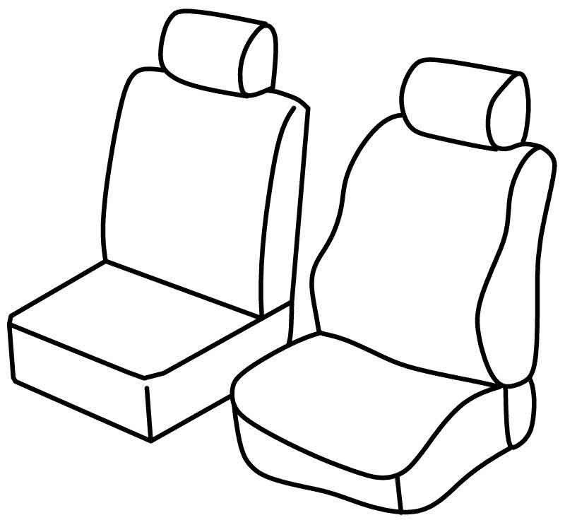 Set coprisedili Superior - Beige - su misura per Fiat Fiorino (11/07>)