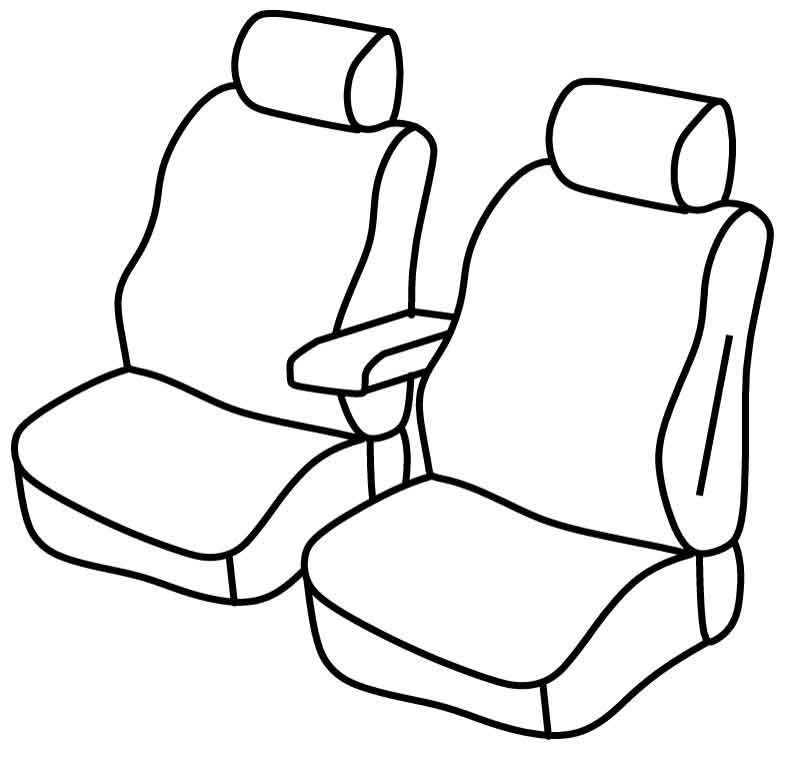 Set coprisedili Superior - Beige - su misura per Citroen Berlingo Van (06/18>)  - Opel Combo Cargo (09/18>)