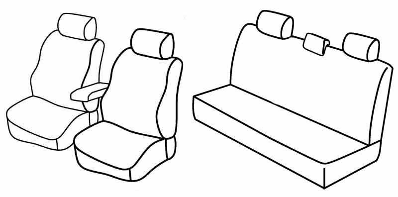 Set coprisedili Superior - Beige - su misura per Dacia Duster (12/16>01/18)