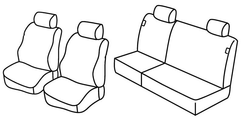Set coprisedili Superior - Beige - su misura per Fiat Punto 5p (01/93>08/99)
