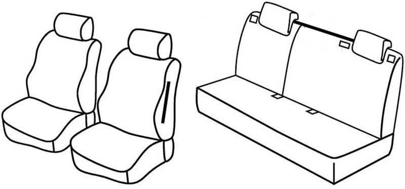 Set coprisedili Superior - Beige - su misura per Ford Fiesta 5p (09/08>05/17)