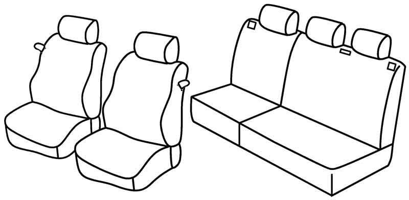 Set coprisedili Superior - Beige - su misura per Opel Corsa C 3p (10/00>08/06)