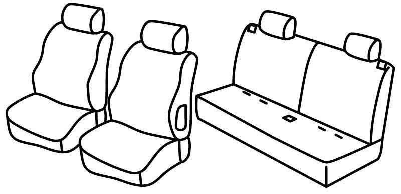 Set coprisedili Superior - Beige - su misura per Citroen C3 Pluriel (05/03>11/10)