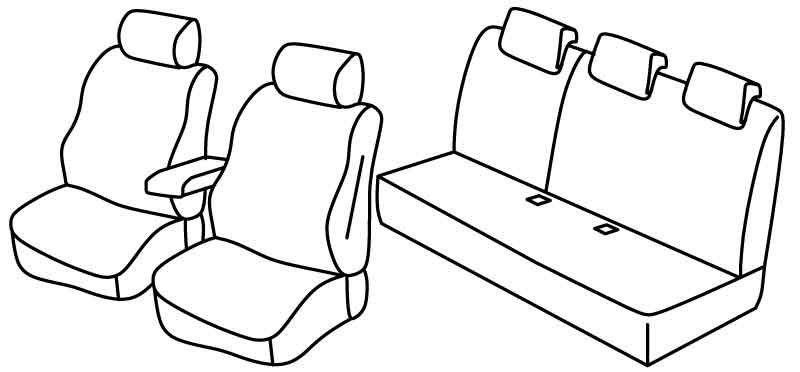 Set coprisedili Superior - Beige - su misura per Dacia Duster (02/18>) Prestige