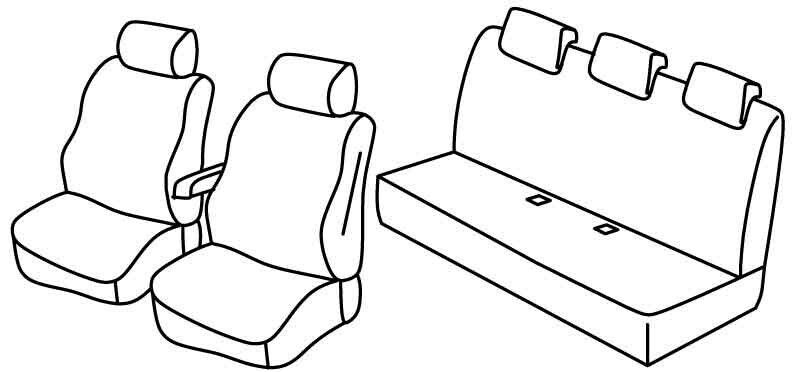 Set coprisedili Superior - Beige - su misura per Dacia Duster (02/18>)