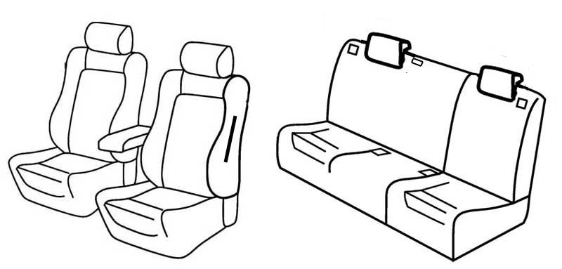 Set coprisedili Superior - Beige - su misura per Alfa Romeo 147 5p (11/04>08/08)