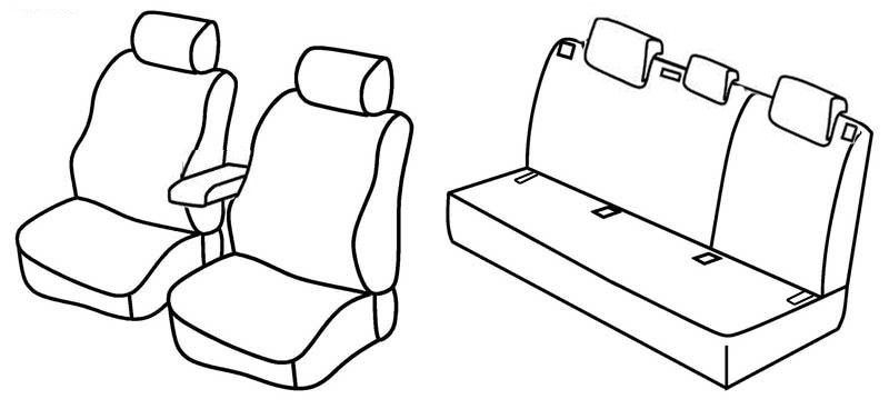 Set coprisedili Superior - Beige - su misura per Audi A3 Sportback (09/04>10/12)