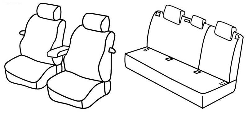 Set coprisedili Superior - Beige - su misura per Audi A3 3p (05/03>08/12) Soul