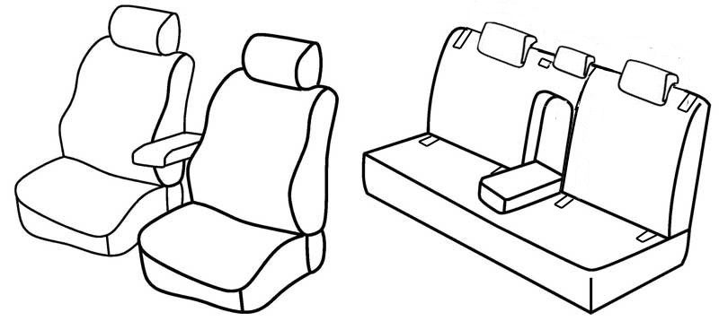Set coprisedili Superior - Beige - su misura per Audi A3 Sportback (07/08>10/12)