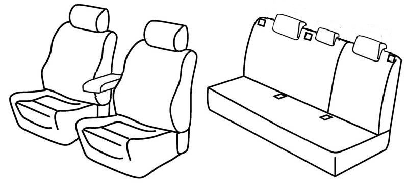 Set coprisedili Superior - Beige - su misura per Audi A3 Sportback (09/04>10/12)