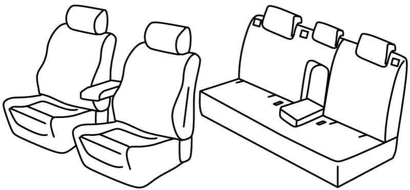 Set coprisedili Superior - Beige - su misura per Audi A3 Sportback (09/04>10/12)