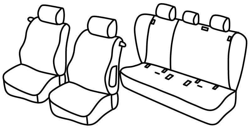 Set coprisedili Superior - Beige - su misura per Bmw Serie 1 (E81) (03/07>06/12)