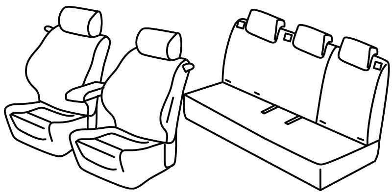Set coprisedili Superior - Beige - su misura per Citroen DS3 (02/16>05/19)
