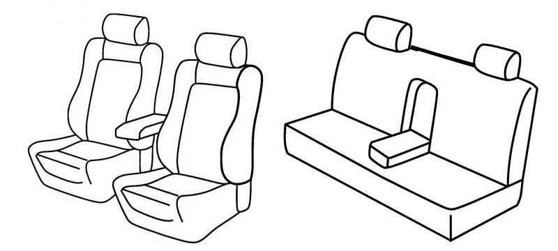 Set coprisedili Superior - Beige - su misura per Alfa Romeo 156 4p (10/97>05/03)