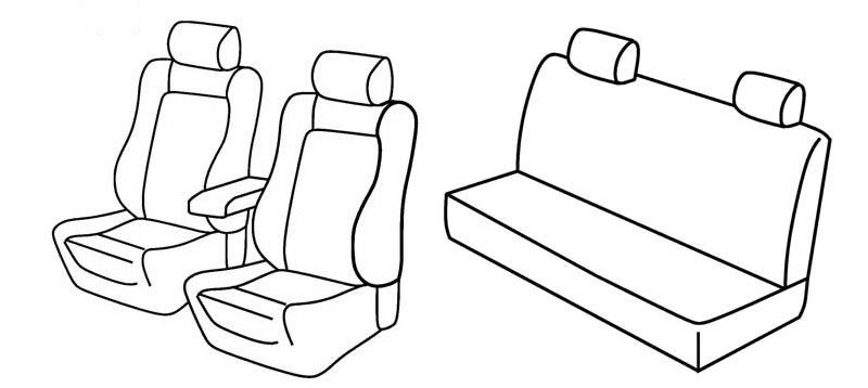 Set coprisedili Superior - Beige - su misura per Alfa Romeo 156 4p (10/97>05/03)