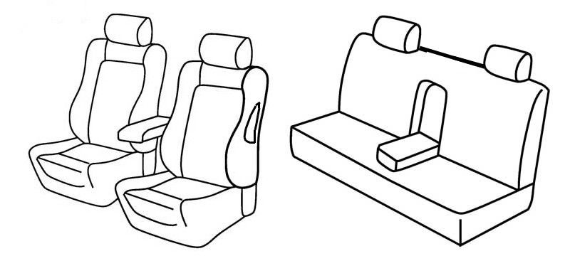 Set coprisedili Superior - Beige - su misura per Alfa Romeo 156 4p (06/03>12/07)