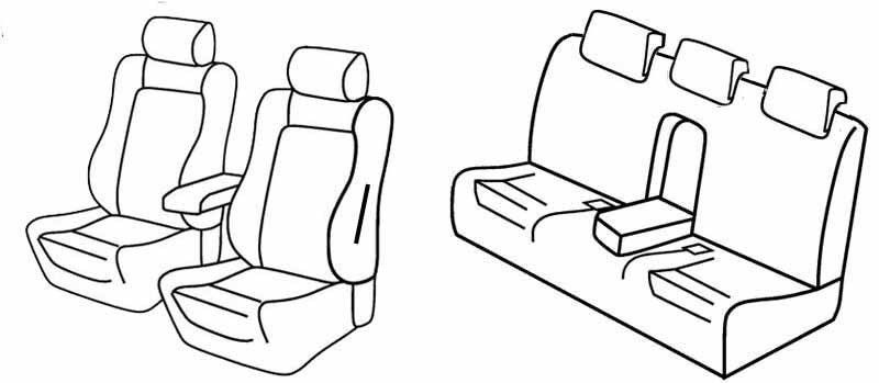 Set coprisedili Superior - Beige - su misura per Alfa Romeo 159 4p (08/05>09/13)