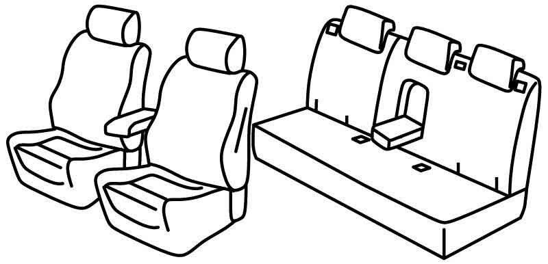 Set coprisedili Superior - Beige - su misura per Alfa Romeo Giulietta (01/14>04/21)
