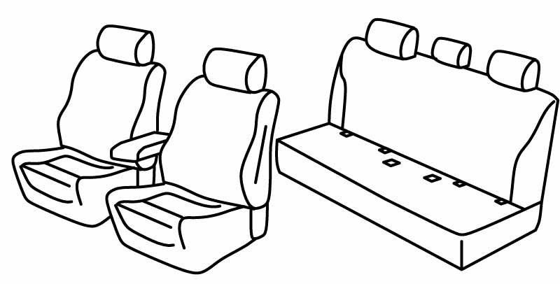 Set coprisedili Superior - Beige - su misura per Alfa Romeo Giulia (06/16>)