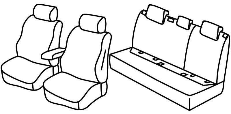 Set coprisedili Superior - Beige - su misura per Audi A3 Sportback (11/12>07/16)