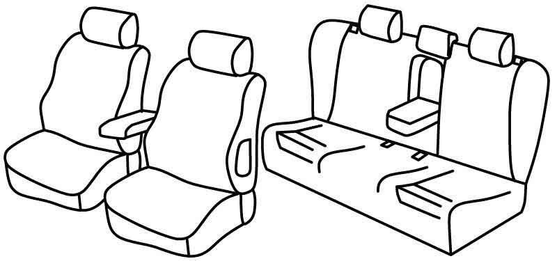 Set coprisedili Superior - Beige - su misura per Audi A4 Avant (09/01>04/08)