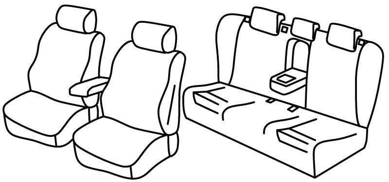 Set coprisedili Superior - Beige - su misura per Audi A4 Avant (09/01>04/08)