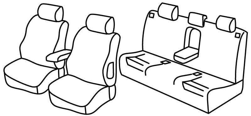 Set coprisedili Superior - Beige - su misura per Audi A4 Avant (09/01>04/08)