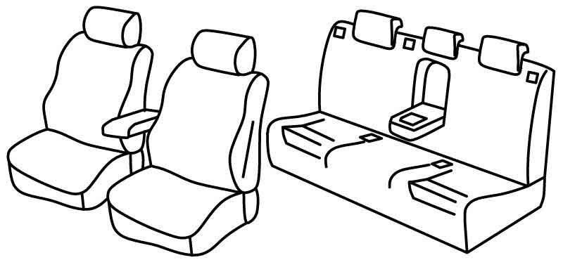 Set coprisedili Superior - Beige - su misura per Audi A4 Avant (09/01>04/08)