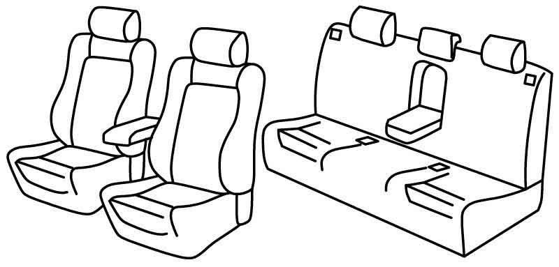 Set coprisedili Superior - Beige - su misura per Audi A4 Avant (09/01>04/08)
