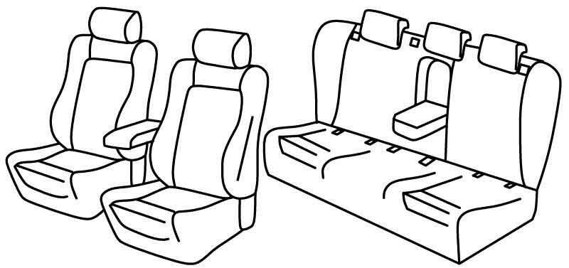 Set coprisedili Superior - Beige - su misura per Audi A4 4p (11/07>10/15)