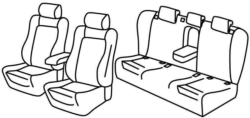 Set coprisedili Superior - Beige - su misura per Audi A6 4p (04/11>06/18)