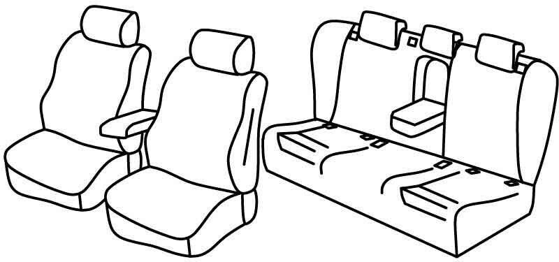 Set coprisedili Superior - Beige - su misura per Audi A6 4p (04/11>06/18)