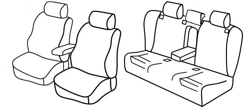 Set coprisedili Superior - Beige - su misura per Audi A6 4p (09/04>03/11)