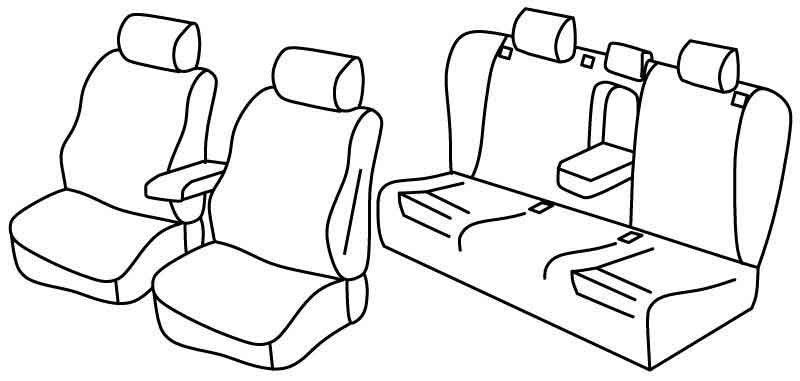 Set coprisedili Superior - Beige - su misura per Audi A6 4p (09/04>03/11)
