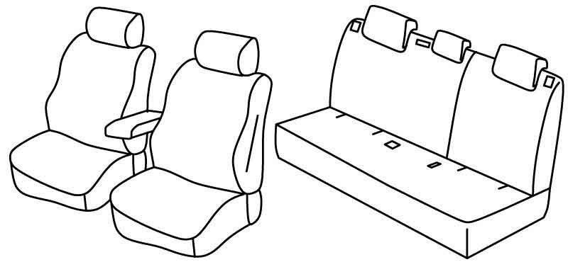 Set coprisedili Superior - Beige - su misura per Audi Q3 (10/11>12/18)