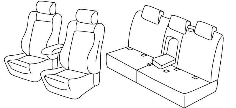 Set coprisedili Superior - Beige - su misura per Audi Q5 (11/08>02/17)