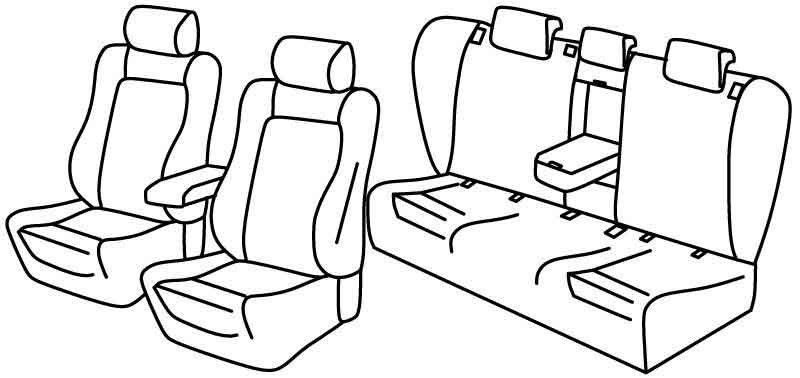 Set coprisedili Superior - Beige - su misura per Audi A4 Allroad (06/16>)  - Audi A4 Avant (11/15>)
