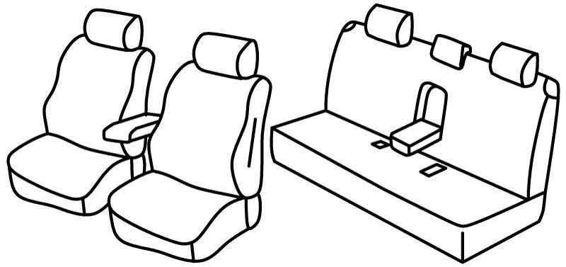 Set coprisedili Superior - Beige - su misura per Audi A6 4p (09/04>03/11)