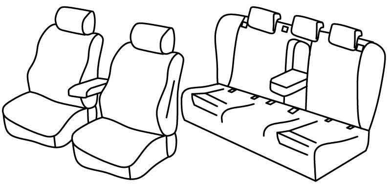 Set coprisedili Superior - Beige - su misura per Audi A4 Avant (05/08>10/15)