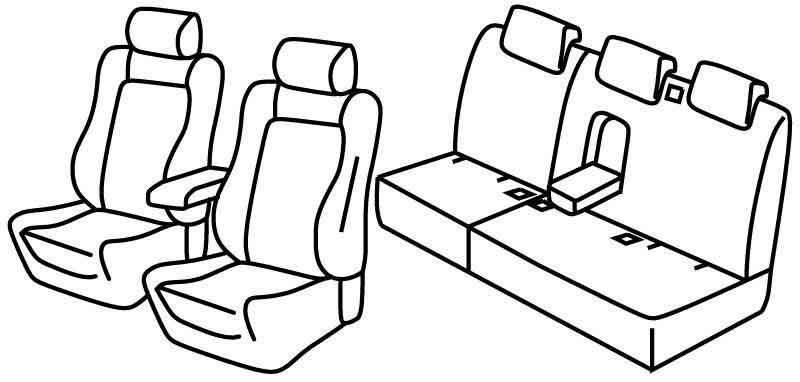 Set coprisedili Superior - Beige - su misura per Audi Q5 (09/12>02/17)