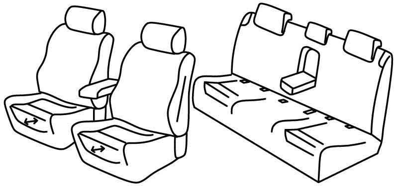 Set coprisedili Superior - Beige - su misura per Audi A6 4p (04/11>06/18)