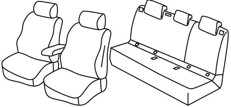 Set coprisedili Superior - Beige - su misura per Audi Q2 (11/16>)