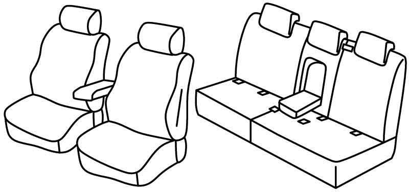 Set coprisedili Superior - Beige - su misura per Audi Q5 (11/08>02/17)