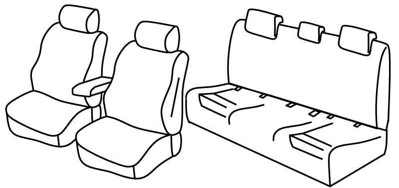 Set coprisedili Superior - Beige - su misura per Audi A4 Avant (11/15>)