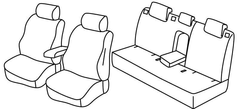 Set coprisedili Superior - Beige - su misura per Audi Q3 (10/11>12/18)