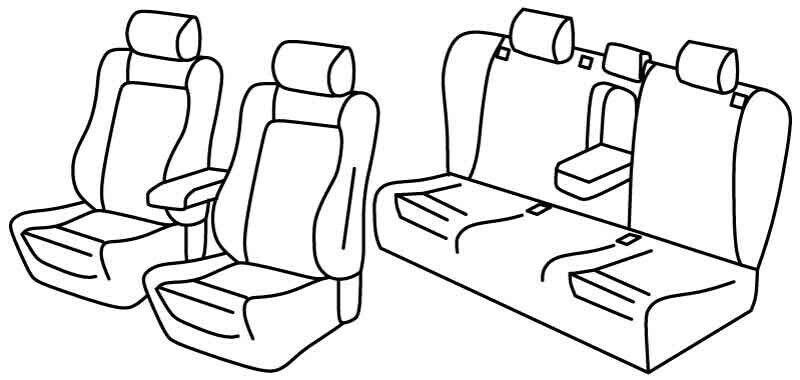 Set coprisedili Superior - Beige - su misura per Audi A6 4p (09/04>03/11)