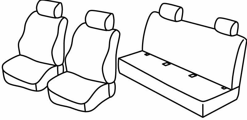 Set coprisedili Superior - Beige - su misura per Bmw Serie 3 (E46) (03/98>02/05)